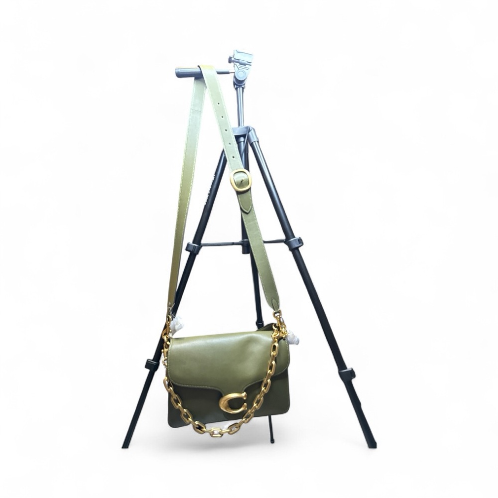 Coach BNWT TABBY Olive Green Leather Shoulder Bag - Picture 2 of 11